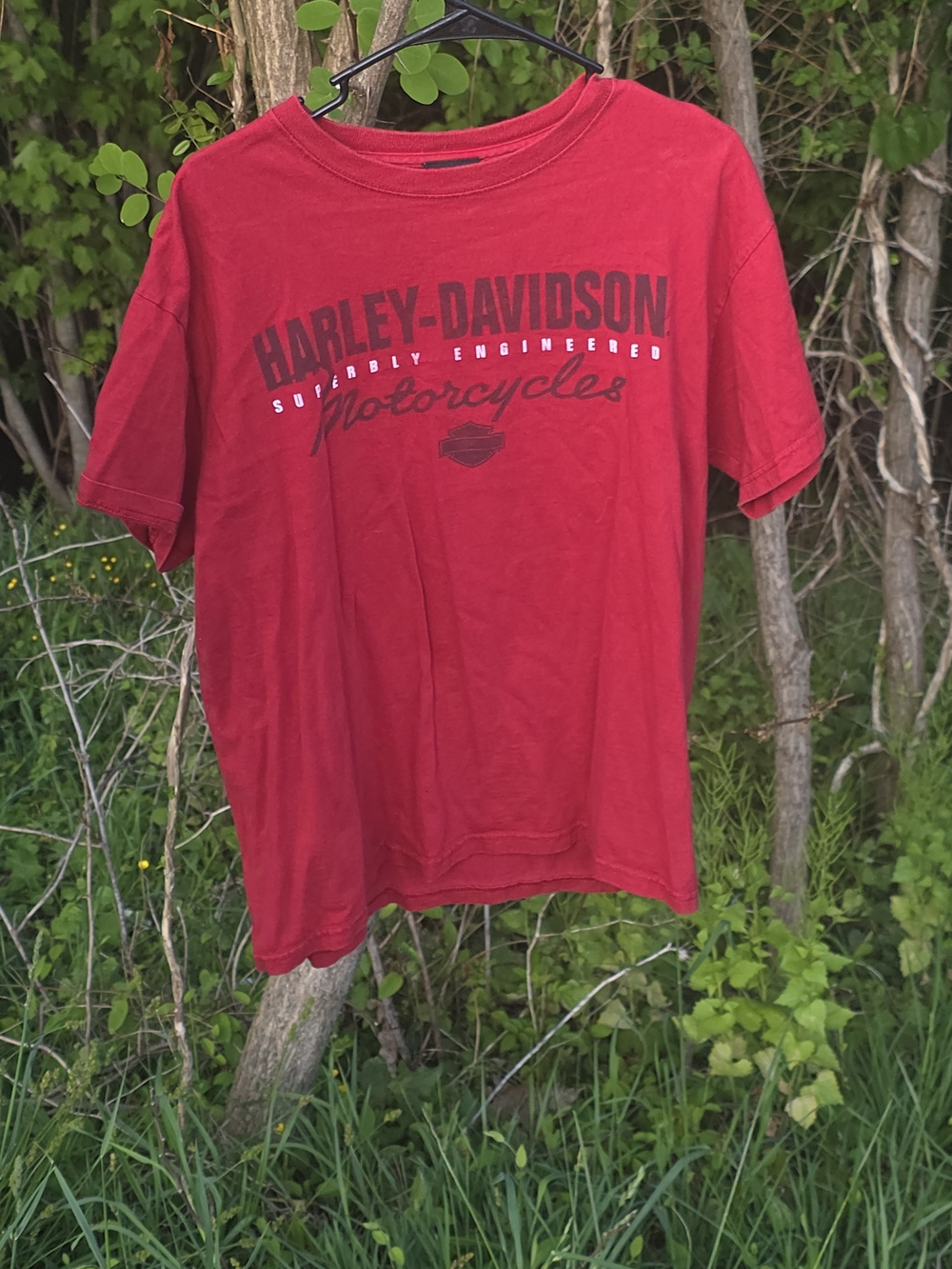 Harley-Davidson Red Kids Short Sleeve Tee with Black Logo